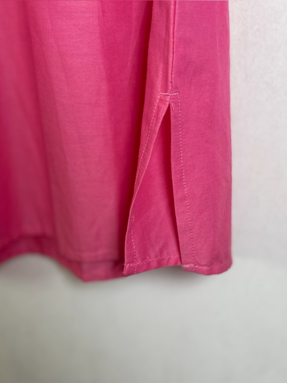 Soft Surroundings Women’s Pink Boho Top Sz L Eyelet Bell Sleeve Cottagecore - Picture 7 of 11